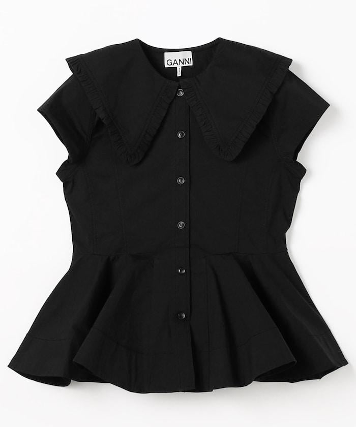 Stretch Cotton Peter Pan Collar Shirt 彈力棉彼得潘領襯衫 A1040093