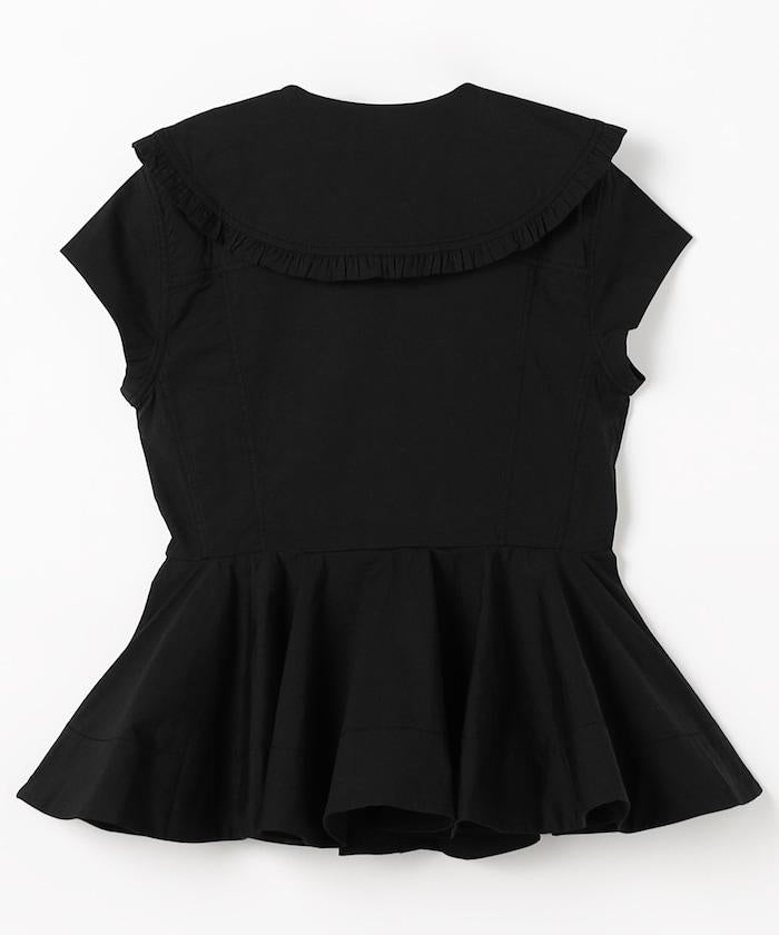Stretch Cotton Peter Pan Collar Shirt 彈力棉彼得潘領襯衫 A1040093
