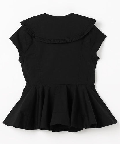 Stretch Cotton Peter Pan Collar Shirt 彈力棉彼得潘領襯衫 A1040093