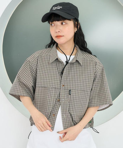 漁夫口袋 設計 短袖襯衫