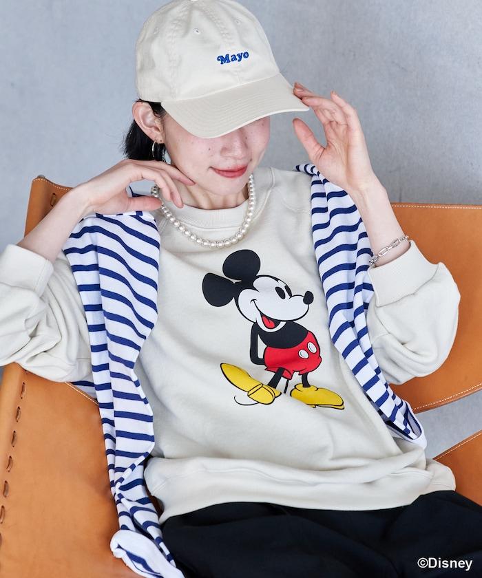 MICKEY MOUSE（米老鼠） 仿舊印花衛衣