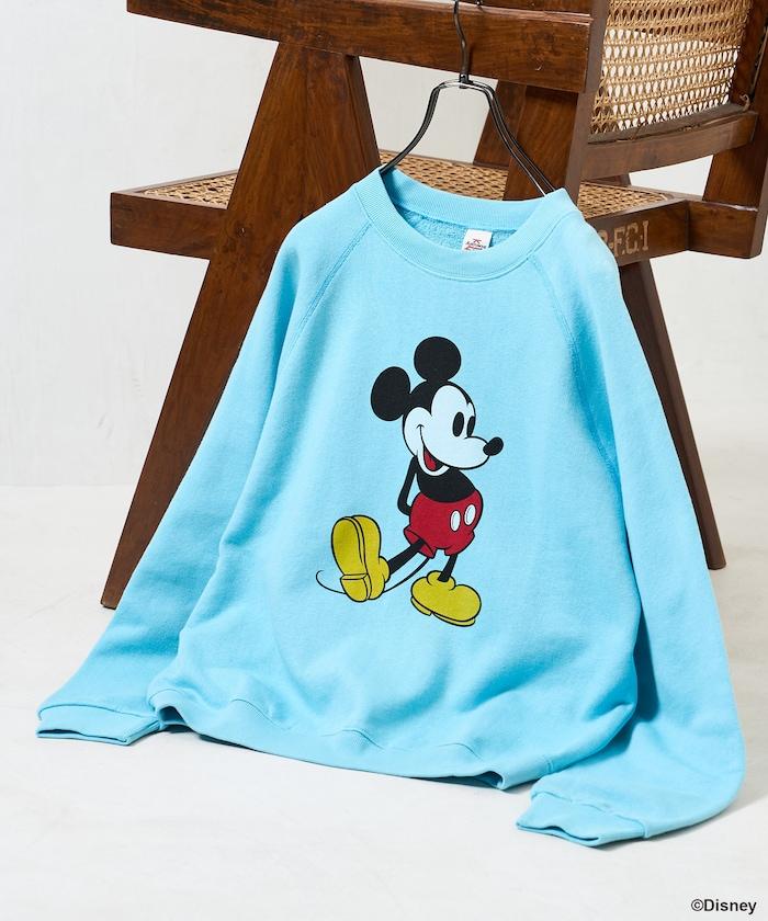 MICKEY MOUSE（米老鼠） 仿舊印花衛衣
