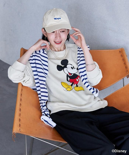 MICKEY MOUSE（米老鼠） 仿舊印花衛衣