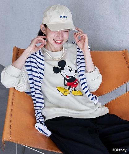 MICKEY MOUSE（米老鼠） 仿舊印花衛衣
