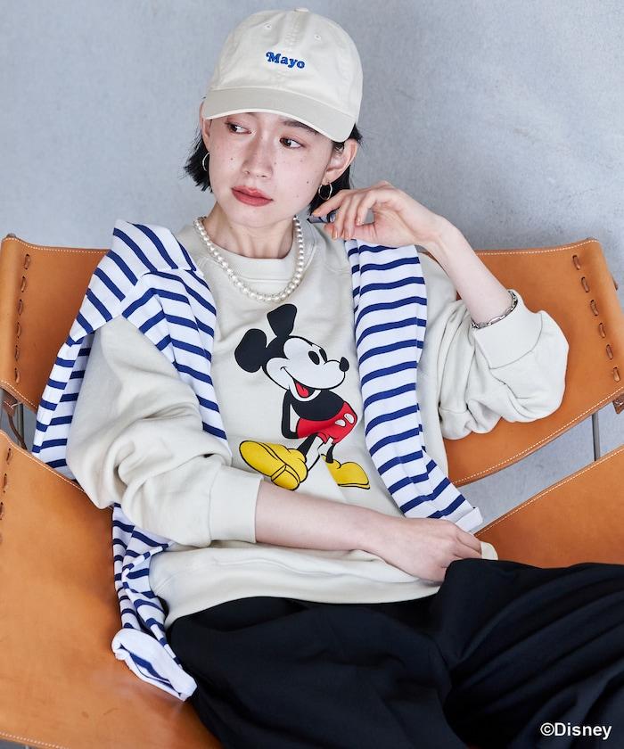 MICKEY MOUSE（米老鼠） 仿舊印花衛衣