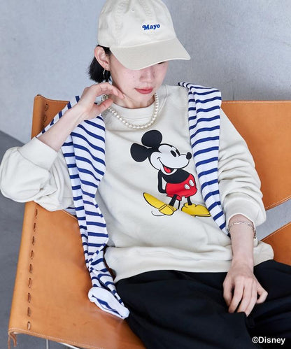 MICKEY MOUSE（米老鼠） 仿舊印花衛衣