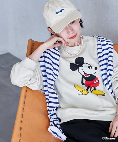 MICKEY MOUSE（米老鼠） 仿舊印花衛衣