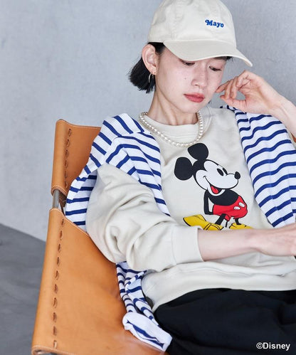 MICKEY MOUSE（米老鼠） 仿舊印花衛衣
