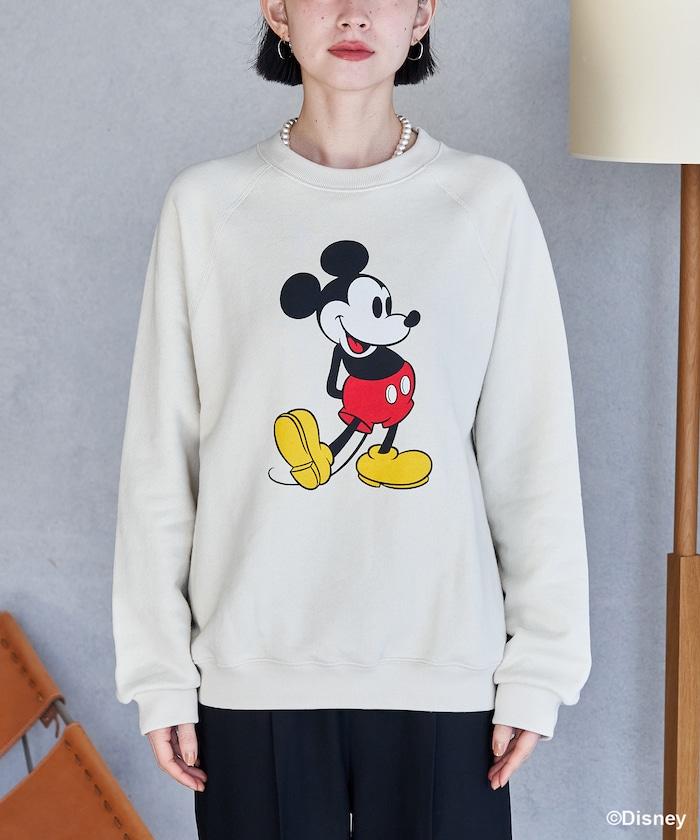 MICKEY MOUSE（米老鼠） 仿舊印花衛衣