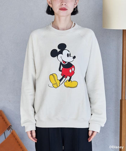 MICKEY MOUSE（米老鼠） 仿舊印花衛衣