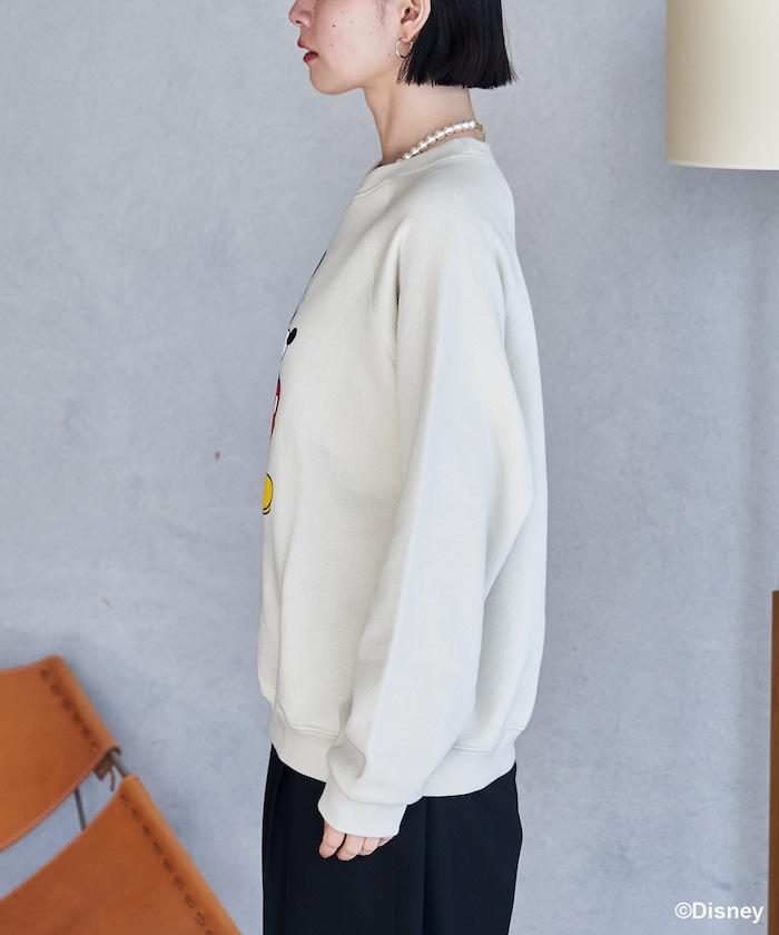 MICKEY MOUSE（米老鼠） 仿舊印花衛衣