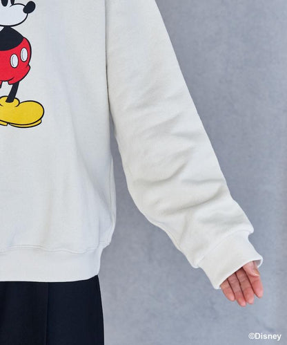 MICKEY MOUSE（米老鼠） 仿舊印花衛衣