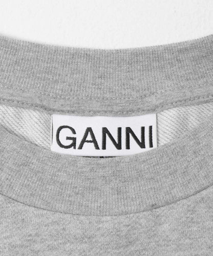 GANNI ISOLI 圓領荷葉擺上衣