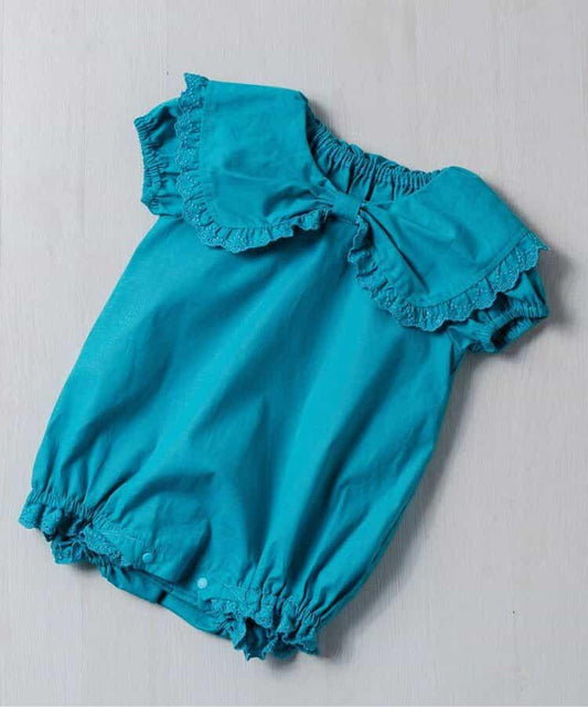 大蝴蝶結丹寧連體衣