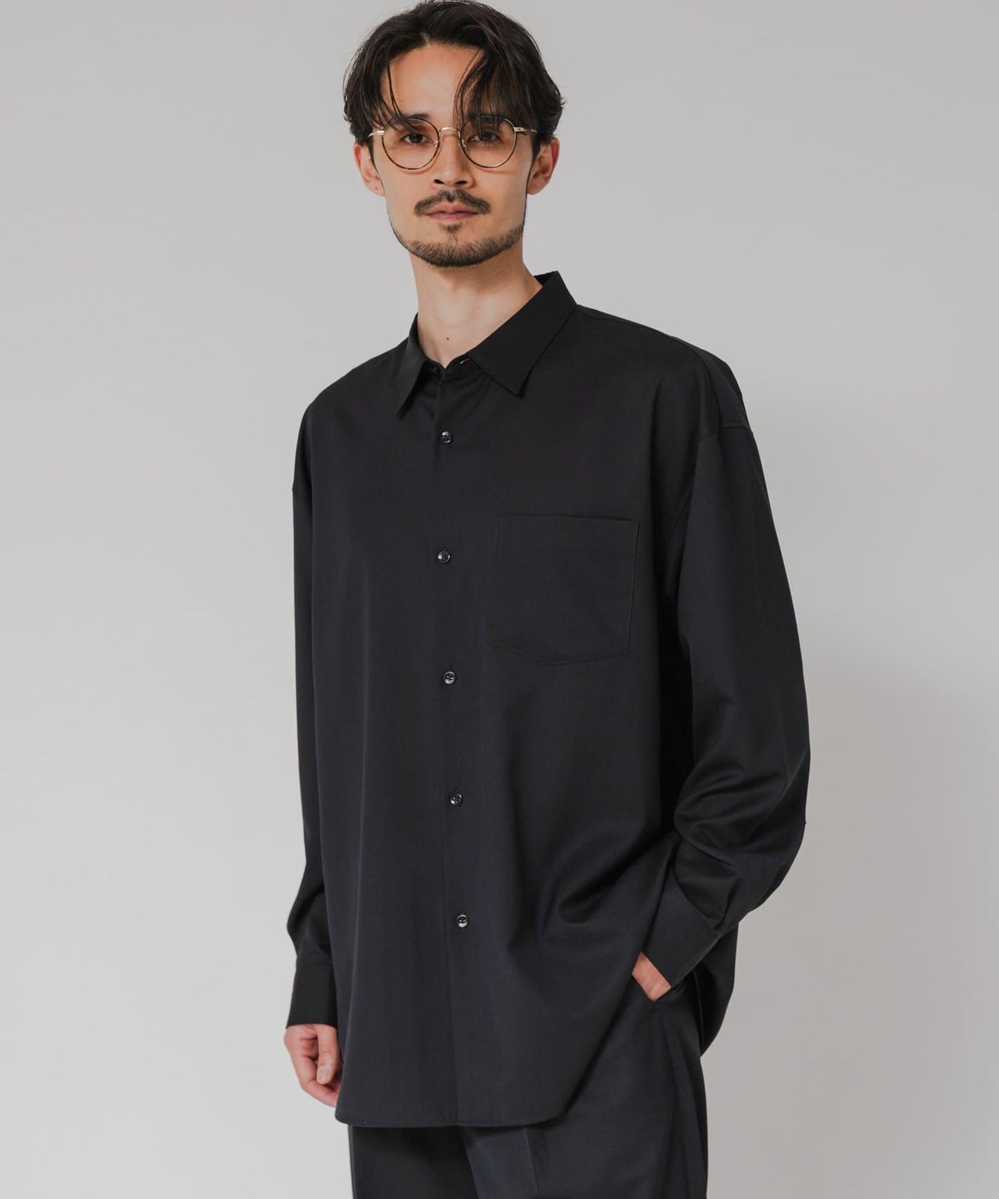 WASHABLE WOOL OVER SHIRTS 外套襯衫