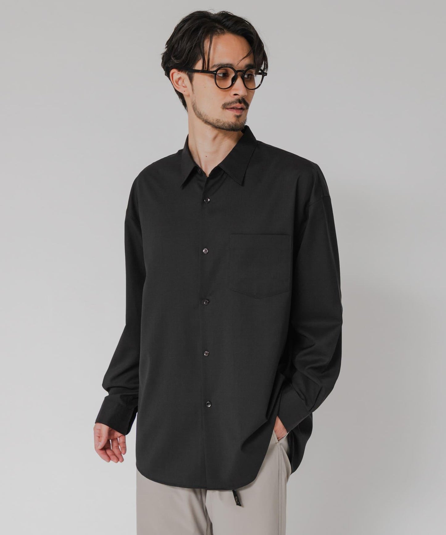 WASHABLE WOOL OVER SHIRTS 外套襯衫