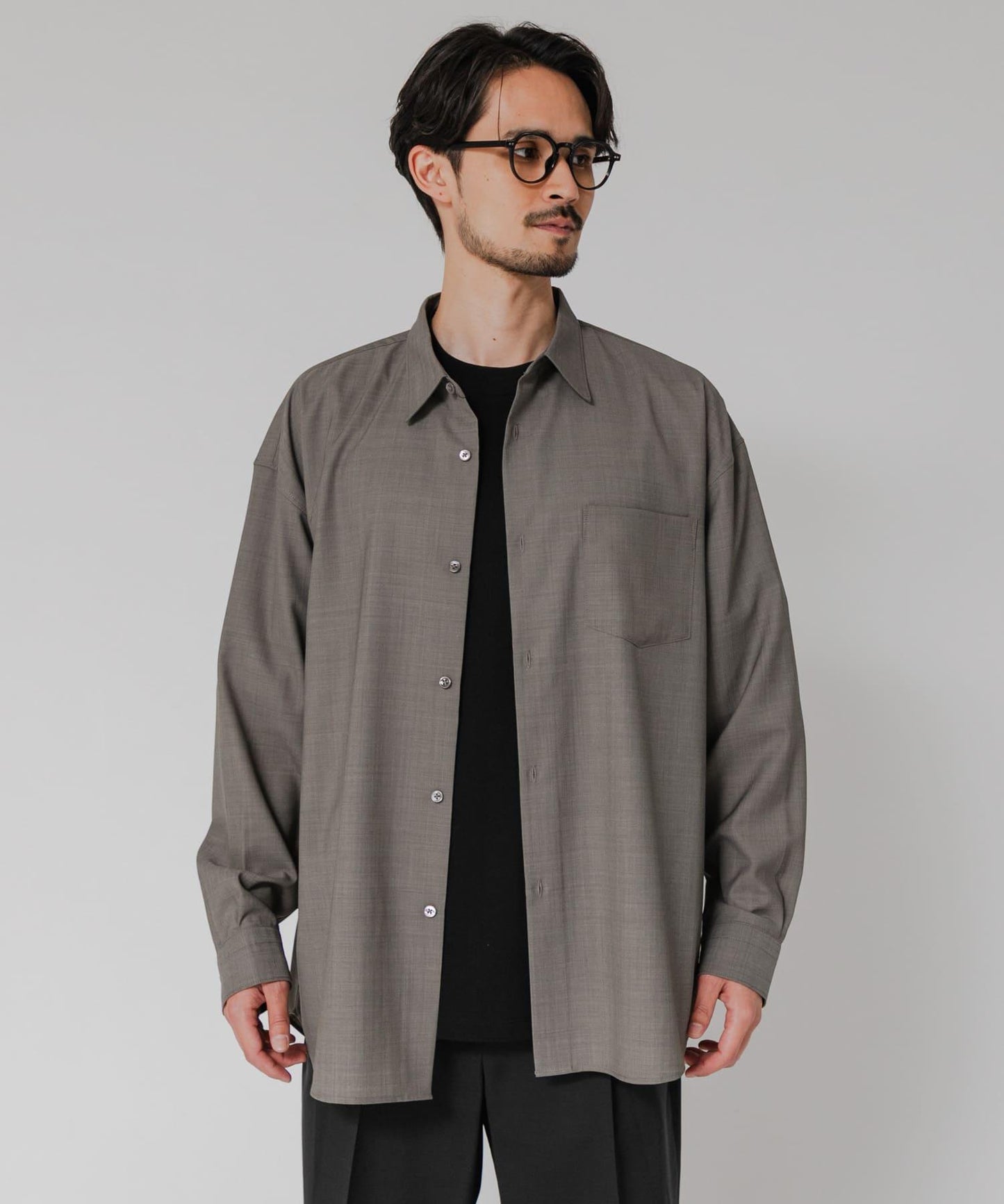 WASHABLE WOOL OVER SHIRTS 外套襯衫
