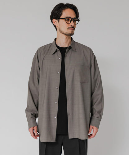 WASHABLE WOOL OVER SHIRTS 外套襯衫