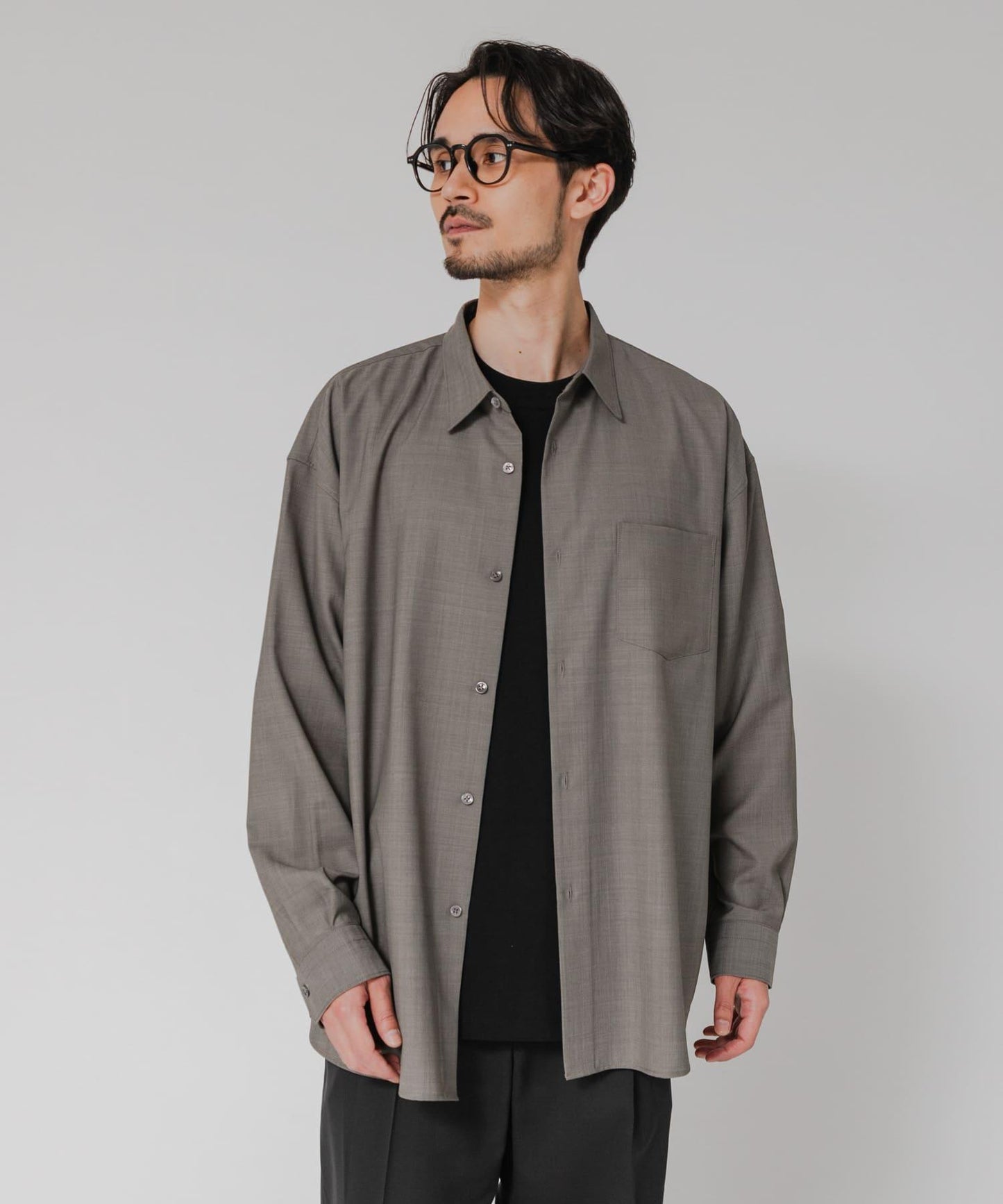 WASHABLE WOOL OVER SHIRTS 外套襯衫