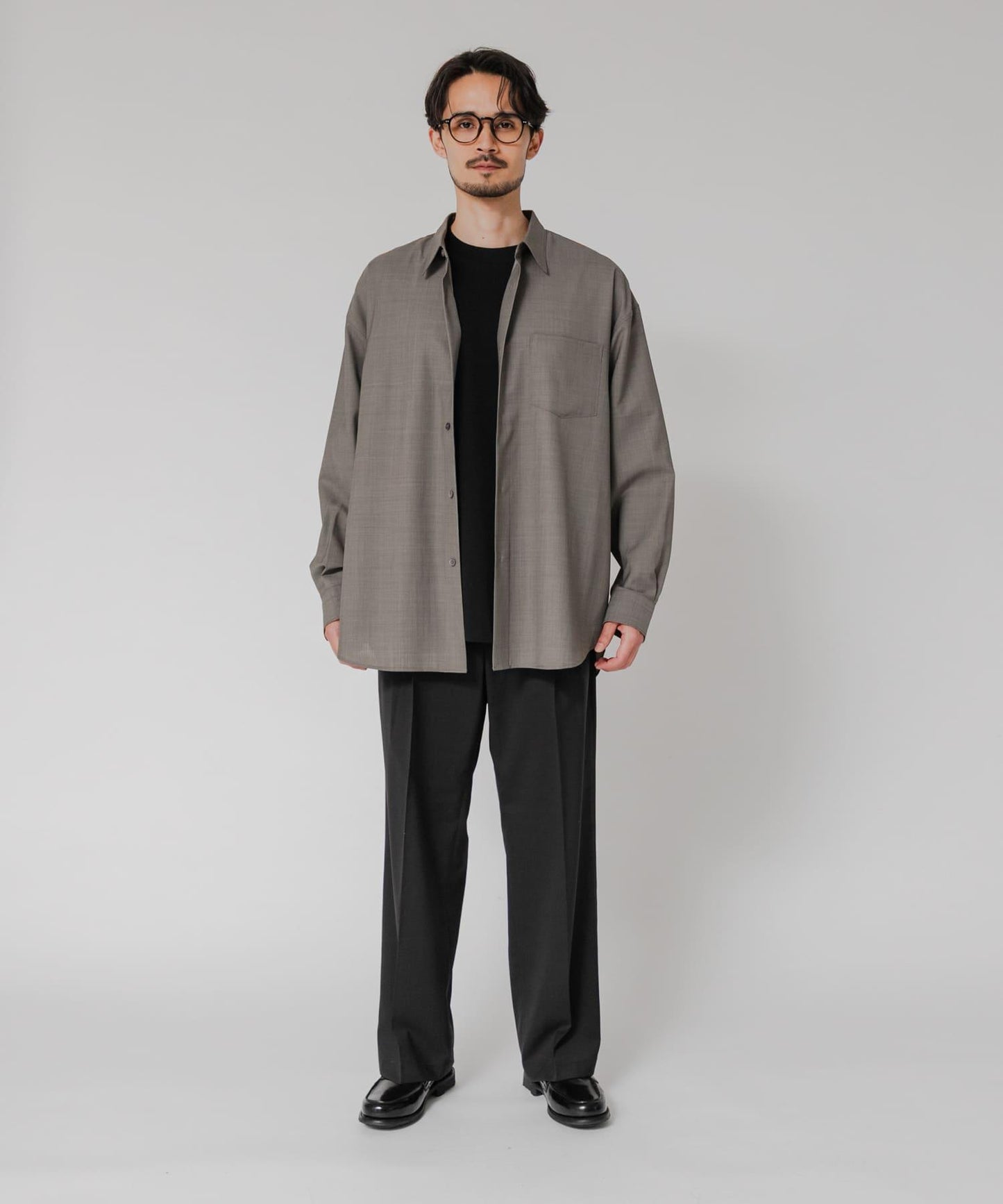 WASHABLE WOOL OVER SHIRTS 外套襯衫