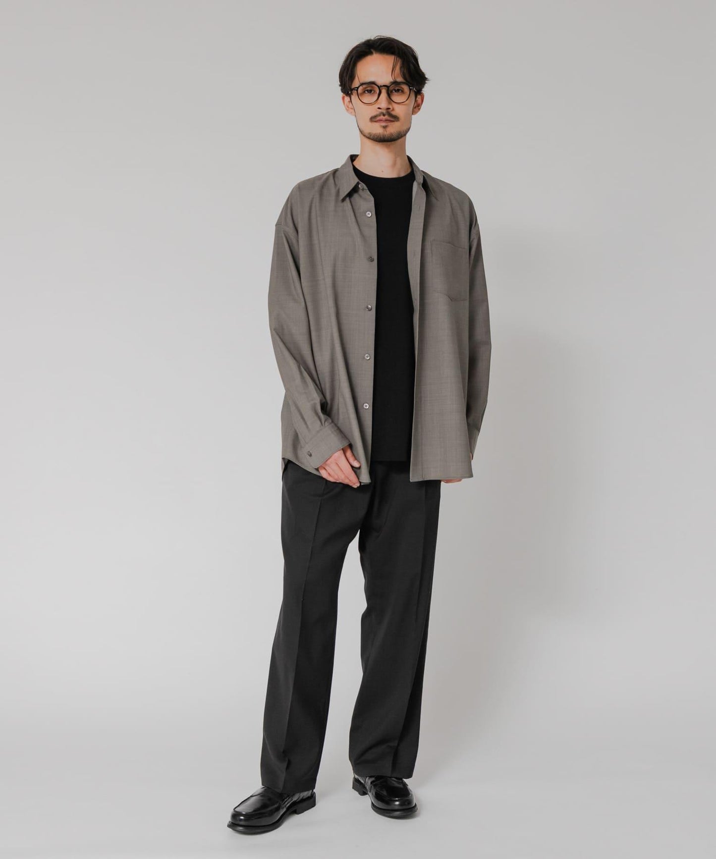 WASHABLE WOOL OVER SHIRTS 外套襯衫