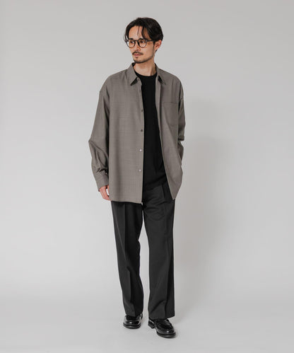 WASHABLE WOOL OVER SHIRTS 外套襯衫