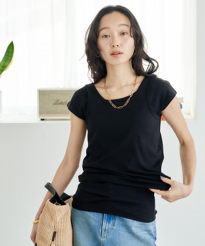 多穿法 棉莫代爾 蓋袖設計 背心套裝