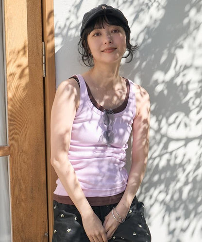 棉莫代爾羅紋背心