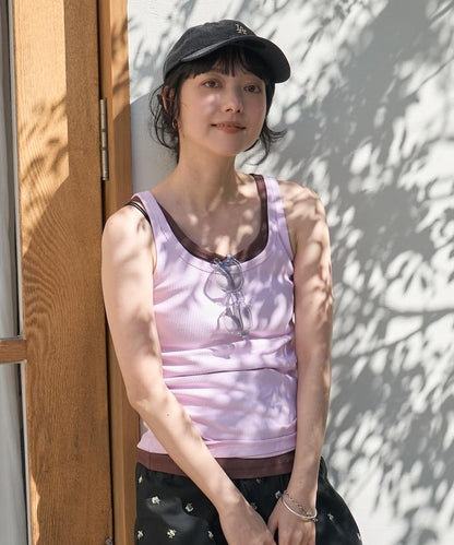棉莫代爾羅紋背心