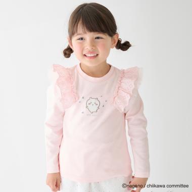 chiikawa（吉伊卡哇） 長袖T恤 肩荷葉邊款