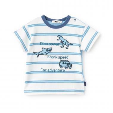 貼布徽章條紋 T恤