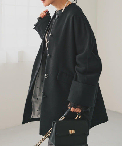 PUAL CE CIN 無領大衣