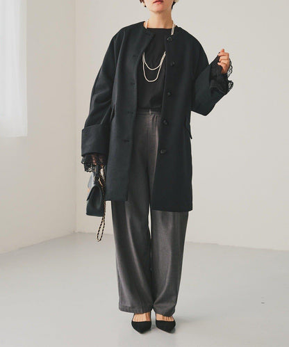 PUAL CE CIN 無領大衣