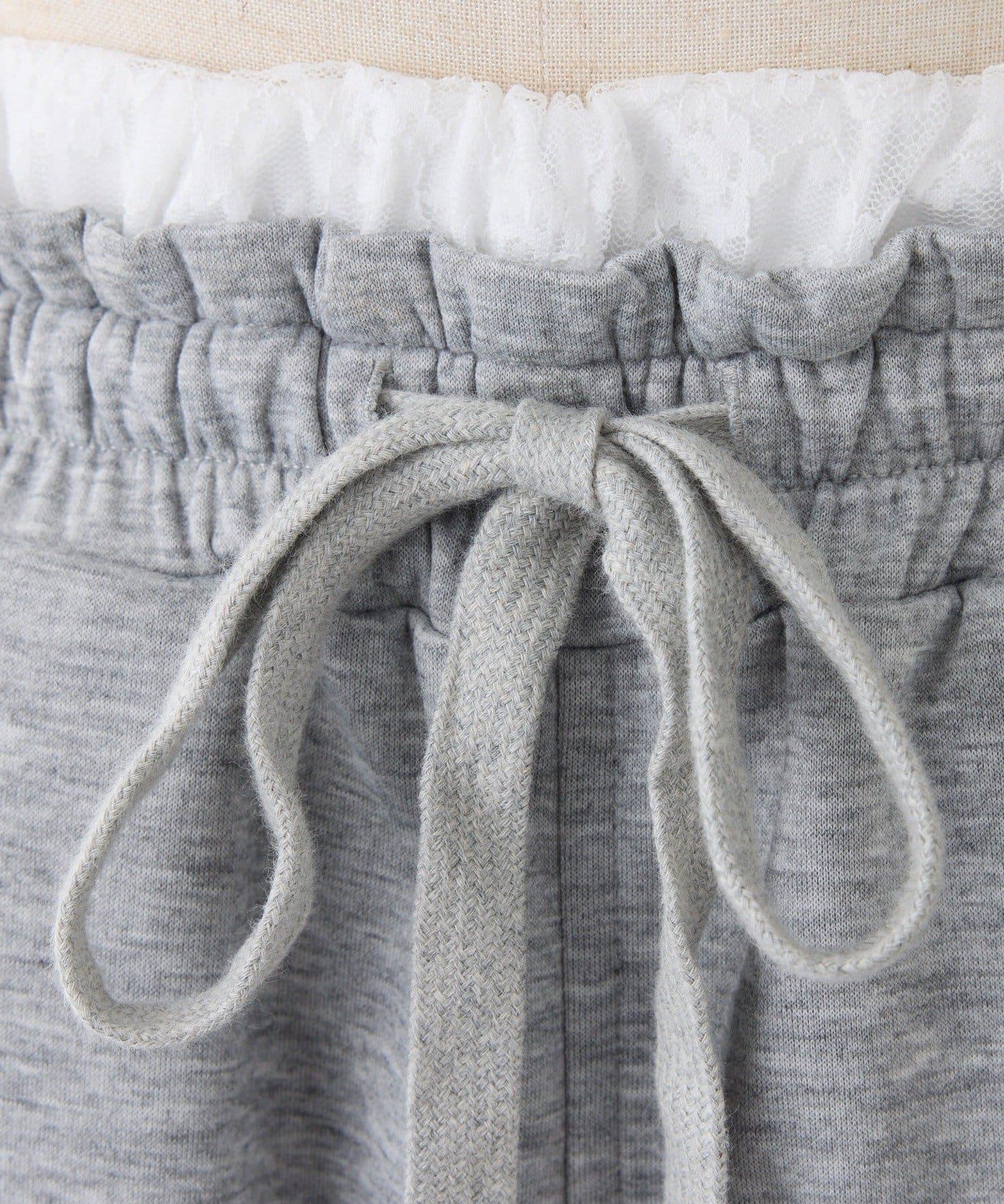 可成套搭配 腰部蕾絲拼接 褲子