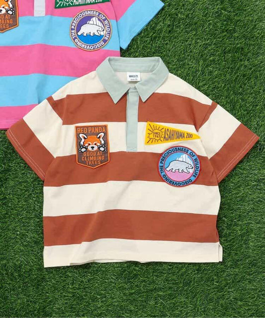 旭山動物園主題 徽章裝飾 橄欖球衫