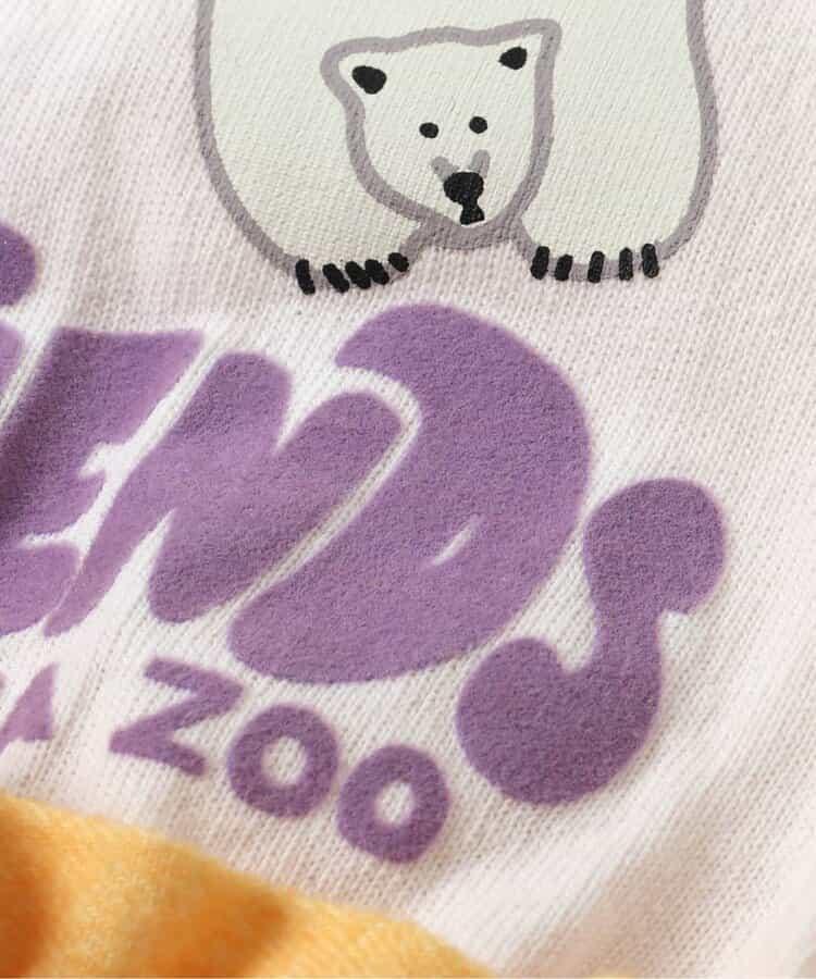 リンク 旭山動物園應援款 拼接連衣裙