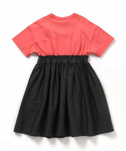 リンク 旭山動物園應援款 拼接連衣裙