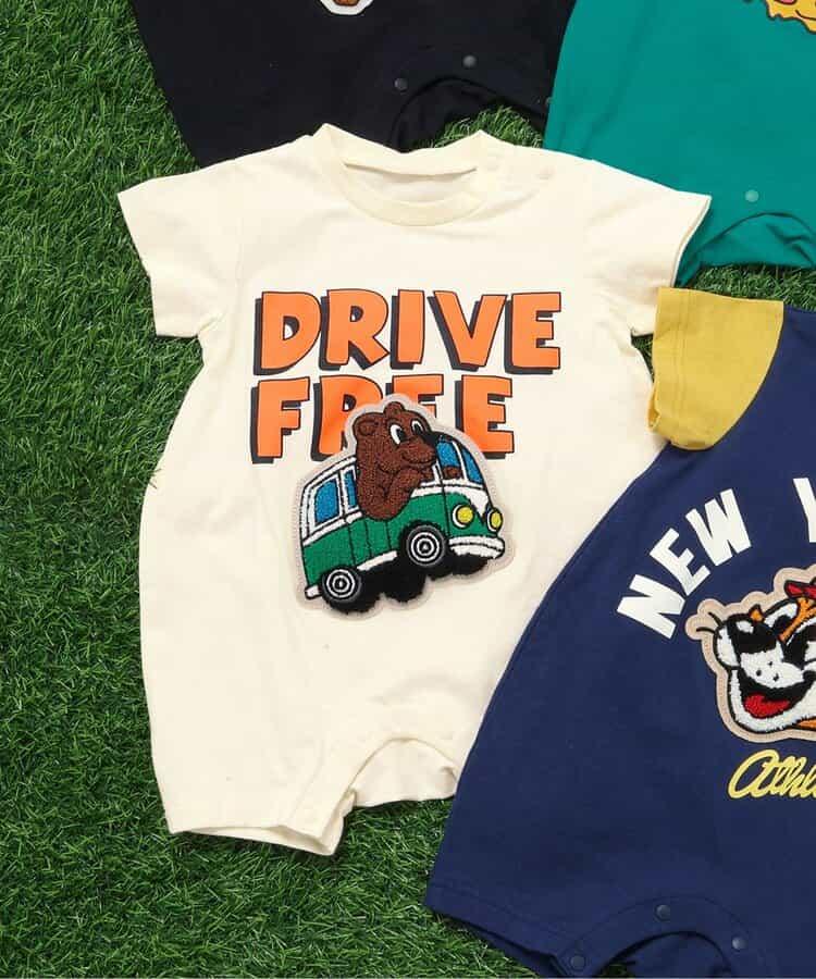 動物沙迦拉貼片 連體衣