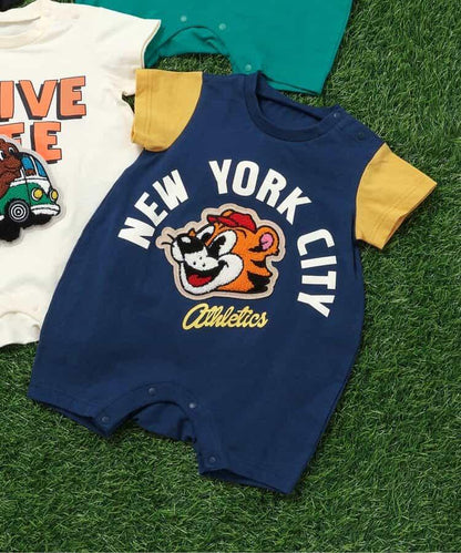 動物沙迦拉貼片 連體衣