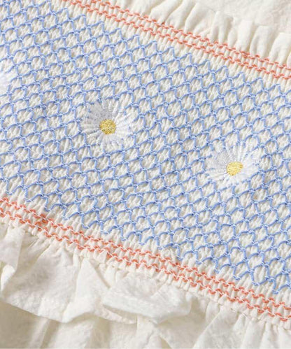 草莓雛菊刺繡抽褶上衣