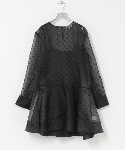 GANNI FLOCKED ORGANZA 連衣裙