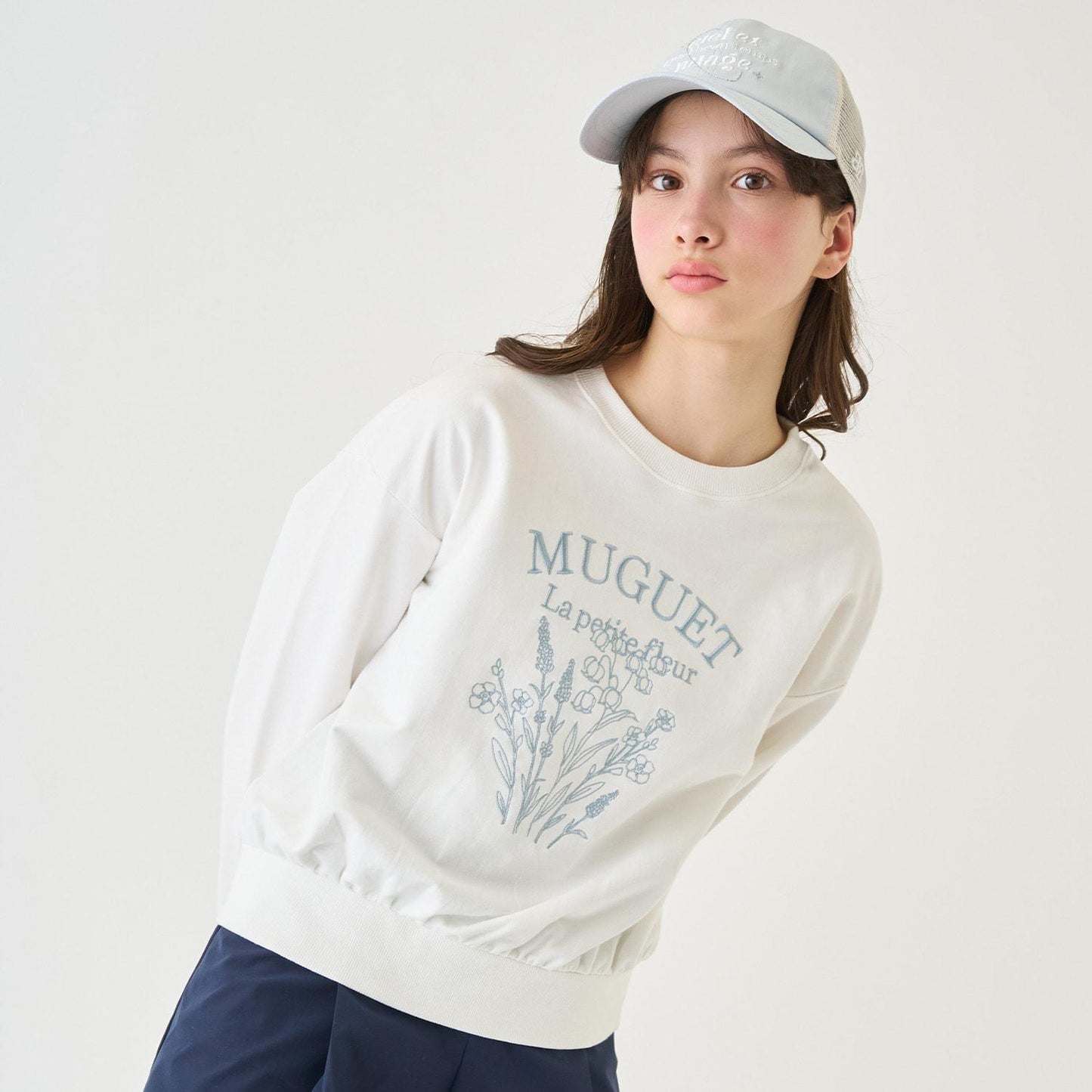 UV防護 接觸涼感 圖案刺繡 網眼帽