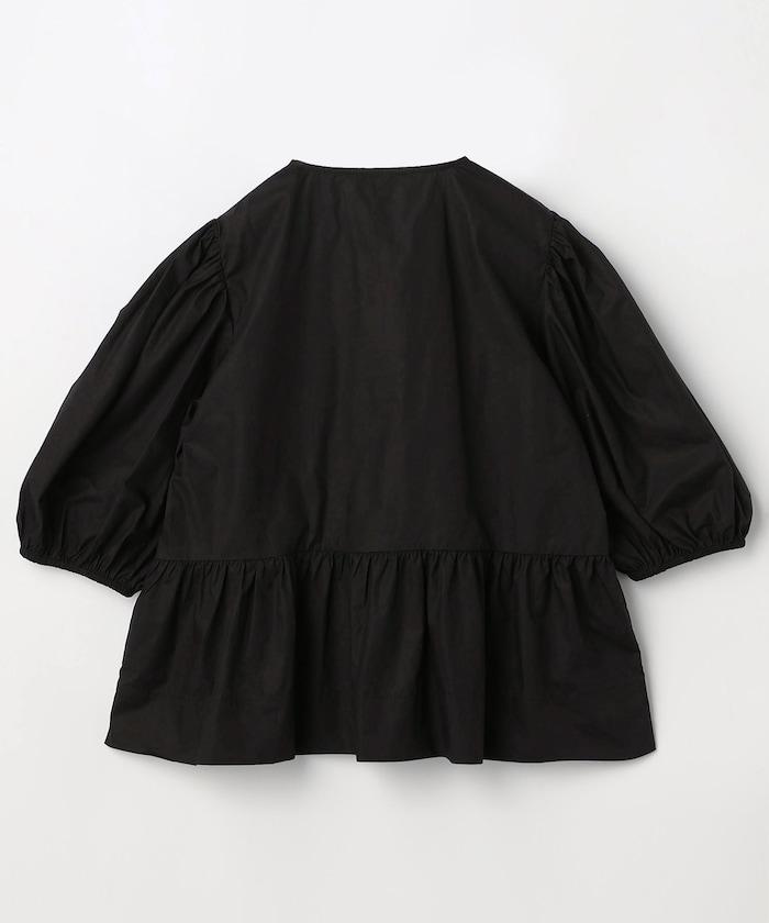 棉質府綢荷葉下襬 Cotton Poplin Peplum Blouse F7364 上衣