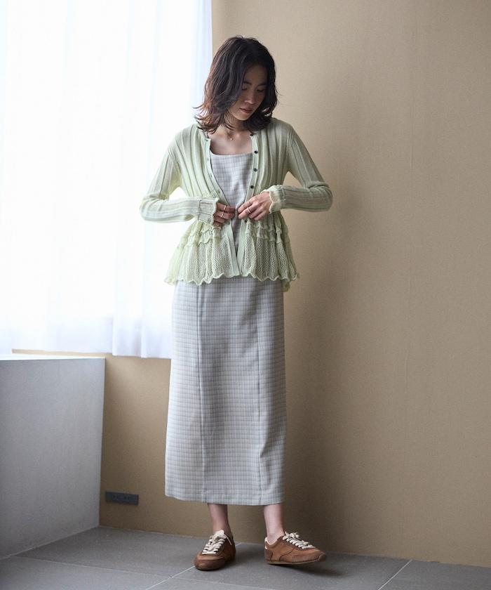 3月11日12:00 日本製造 無縫針織 荷葉擺 針織開衫