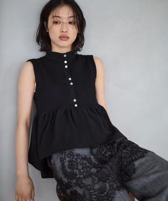 日本製造 WholeGarment 荷葉擺 馬甲