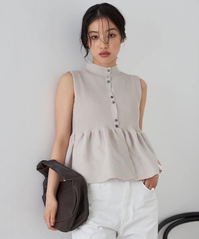 日本製造 WholeGarment 荷葉擺 馬甲