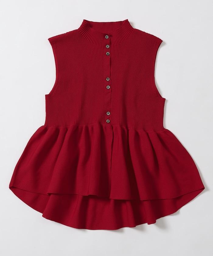 日本製造 WholeGarment 荷葉擺 馬甲
