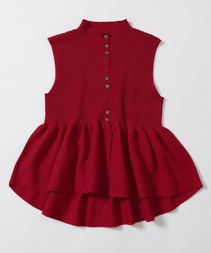 日本製造 WholeGarment 荷葉擺 馬甲