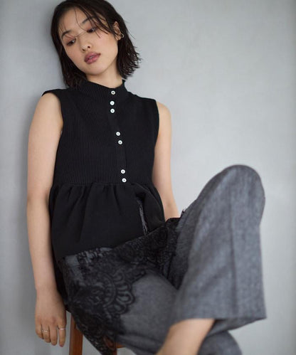 日本製造 WholeGarment 荷葉擺 馬甲