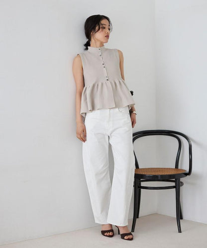 日本製造 WholeGarment 荷葉擺 馬甲